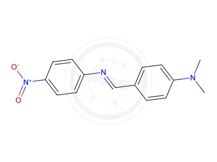 Chemical structure of N,N-dimethyl-4-(((4-nitrophenyl)imino)methyl)aniline