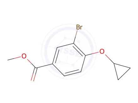 Chemical structure of Methyl 3-bromo-4-cyclopropoxybenzoate