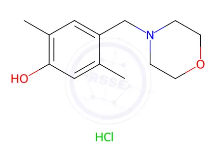 Chemical structure of 2,5-DIMETHYL-4-(MORPHOLINOMETHYL)PHENOL HYDROCHLORIDE
