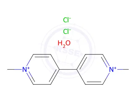 Chemical structure of 1,1'-Dimethyl-4,4'-dipyridinium-dichlorid
