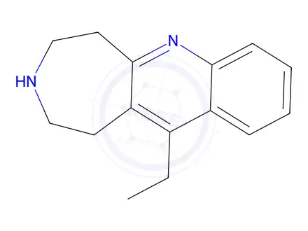 Chemical structure of 11-Ethyl-2,3,4,5-tetrahydro-1H-azepino[4,5-b]quinoline