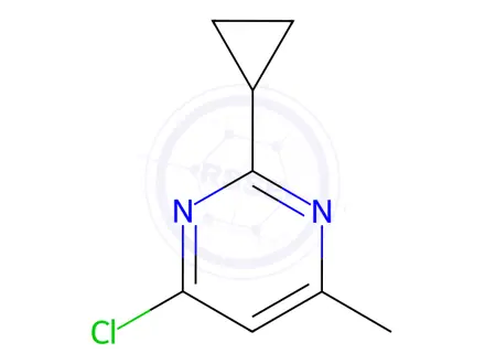 Chemical structure of 4-Chloro-2-cyclopropyl-6-methylpyrimidine