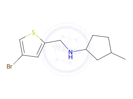 Chemical structure of n-((4-Bromothiophen-2-yl)methyl)-3-methylcyclopentan-1-amine
