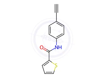 Chemical structure of N-(4-Ethynylphenyl)thiophene-2-carboxamide