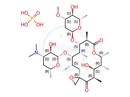 Chemical structure of Oleandomycin phosphate