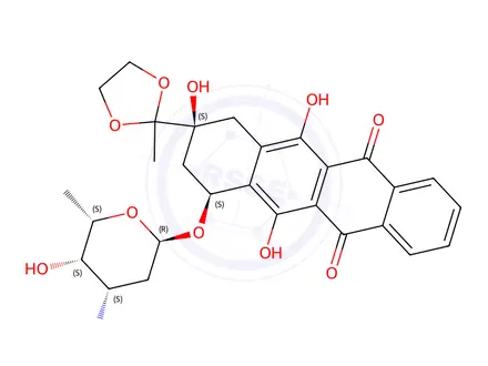 Chemical structure of Daunorubicin impurity 14