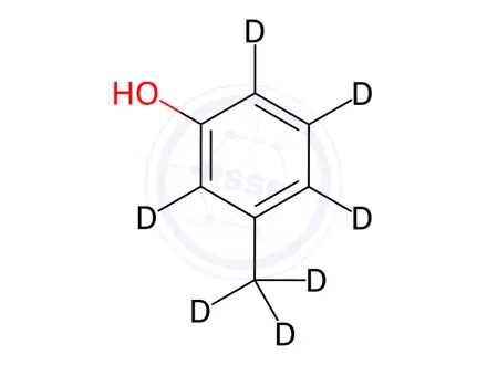 Chemical structure of m-Cresol D7