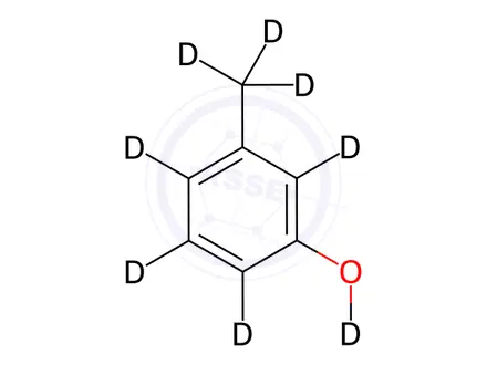Chemical structure of m-Cresol-d8