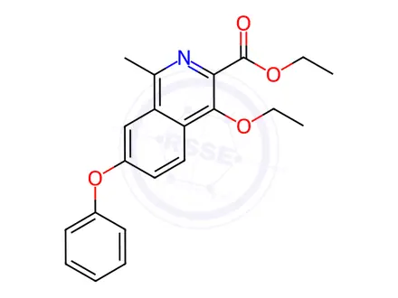 Chemical structure of Ethyl 4-ethoxy-1-methyl-7-phenoxyisoquinoline-3-carboxylate