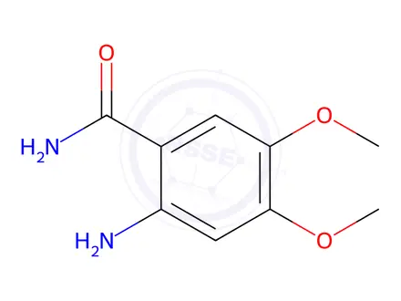 Chemical structure of 2-Amino-4,5-dimethoxybenzamide