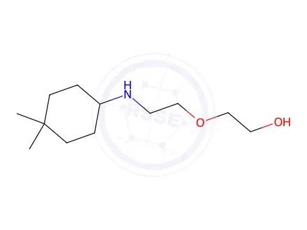 Chemical structure of 2-(2-((4,4-Dimethylcyclohexyl)amino)ethoxy)ethan-1-ol