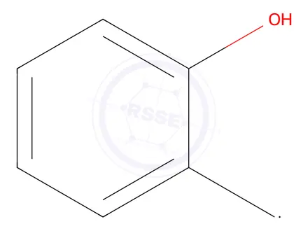 Chemical structure of 2-methylphenol