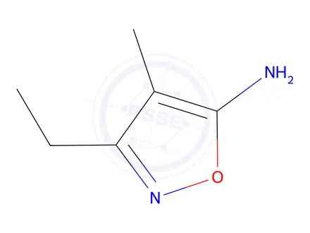 Chemical structure of 3-Ethyl-4-methylisoxazol-5-amine