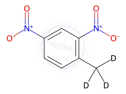 Chemical structure of Dinitrotoluene-2,4-D3