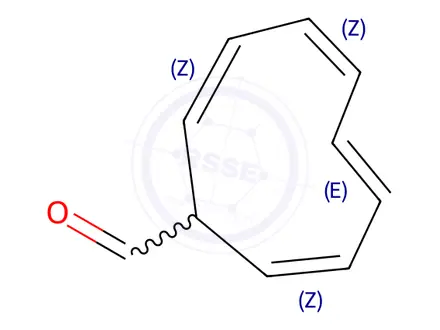 Chemical structure of 2,4,6,8-Cyclononatetraene-1-carboxaldehyde (9CI)