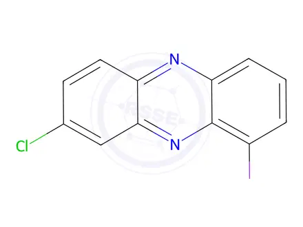Chemical structure of 8-Chloro-1-iodophenazine