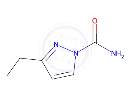 Chemical structure of 1H-Pyrazole-1-carboxamide,3-ethyl-(9CI)