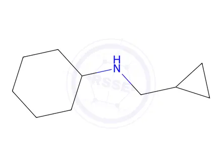 Chemical structure of N-(cyclopropylmethyl)cyclohexanamine