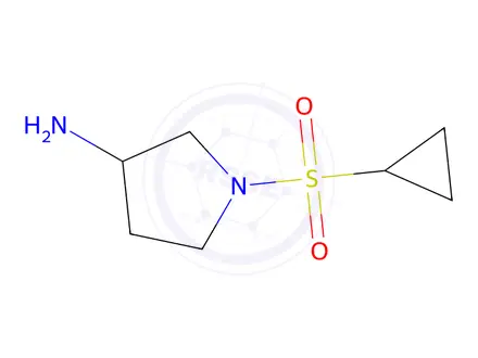 Chemical structure of 1-(Cyclopropylsulfonyl)pyrrolidin-3-amine