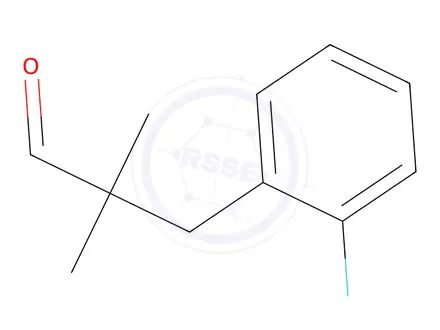 Chemical structure of 3-(2-fluorophenyl)-2,2-dimethylpropanal