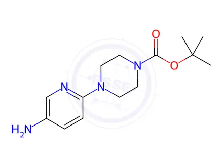 Chemical structure of 5-Amino-2-(4-BOC-piperazino)pyridine