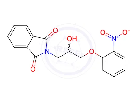 Chemical structure of 2-(3-(2-nitrophenoxy)-2-hydroxypropyl)isoindoline-1,3-dione