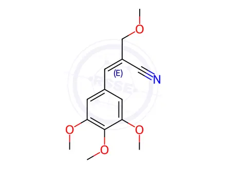 Chemical structure of α-(3,4,5-Trimethoxybenzylidene)-β-methoxypropylnitrile