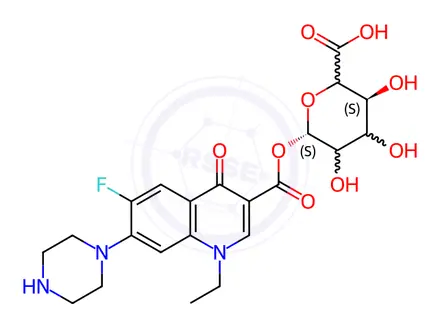 Chemical structure of Pefloxacin Impurity 12