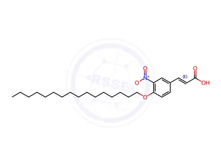 Chemical structure of 4-(HEXADECYLOXY)-3-NITROCINNAMIC ACID