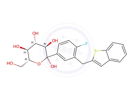 Chemical structure of Ipragliflozin Impurity 13