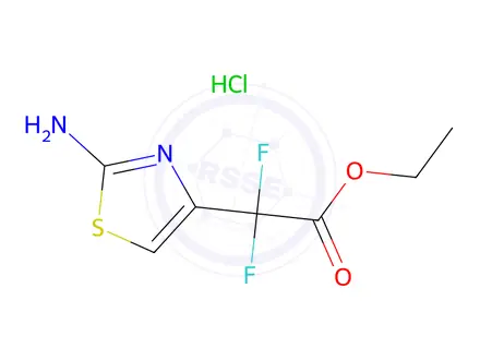 Chemical structure of Ethyl 2-(2-aminothiazol-4-yl)-2,2-difluoroacetate hydrochloride