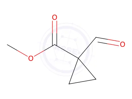 Chemical structure of Methyl 1-formylcyclopropanecarboxylate