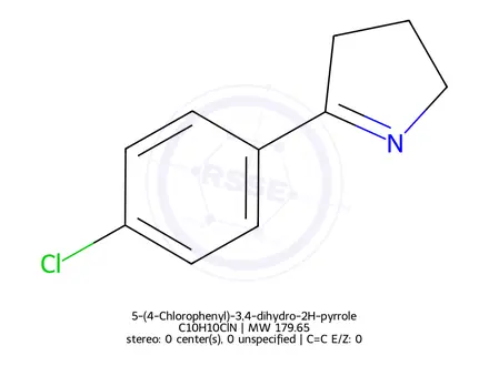 Chemical structure of 5-(4-Chlorophenyl)-3,4-dihydro-2H-pyrrole