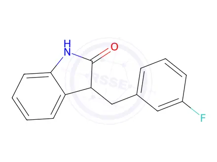 Chemical structure of 3-(3-Fluorobenzyl)indolin-2-one