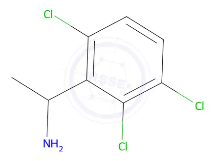 Chemical structure of 1-(2,3,6-Trichlorophenyl)ethan-1-amine