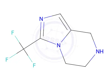 Chemical structure of 3-(Trifluoromethyl)-5,6,7,8-tetrahydroimidazo[1,5-A]pyrazine