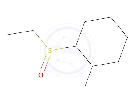 Chemical structure of 2-(ethanesulfinyl)cyclohexan-1-amine
