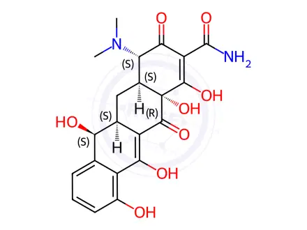 Chemical structure of Demethyltetracycline
