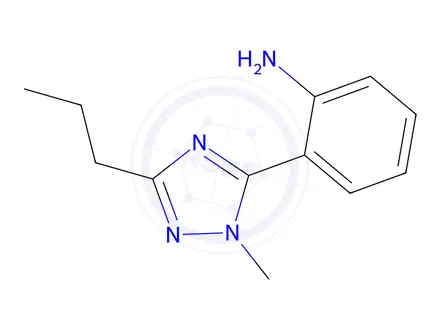 Chemical structure of 2-(1-Methyl-3-propyl-1h-1,2,4-triazol-5-yl)aniline