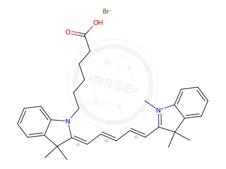 Chemical structure of Methyl Cy5 bromide