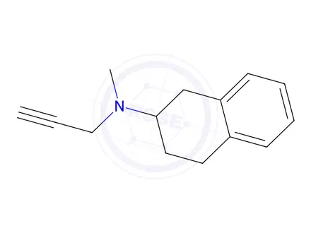 Chemical structure of N 0425 hydrochloride, (+)- - N-methyl-N-propargyl-2-aminotetralin hydrochloride, (+)-