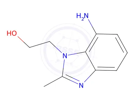 Chemical structure of 2-(7-Amino-2-methyl-1H-benzo[d]imidazol-1-yl)ethanol