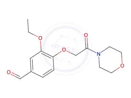 Chemical structure of 3-ethoxy-4-[2-(4-morpholinyl)-2-oxoethoxy]-Benzaldehyde