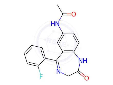 Chemical structure of Flunitrazepam Impurity 11