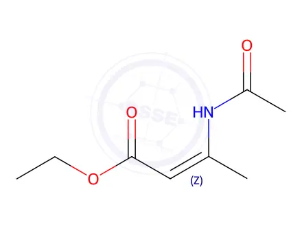 Chemical structure of (Z)-Ethyl-3-acetamido-but-2-enoate