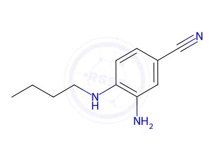 Chemical structure of 3-Amino-4-(butylamino)benzonitrile