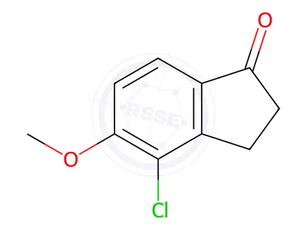 Chemical structure of 4-Chloro-5-methoxy-indan-1-one