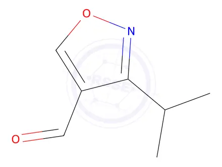 Chemical structure of 3-(Propan-2-yl)-1,2-oxazole-4-carbaldehyde
