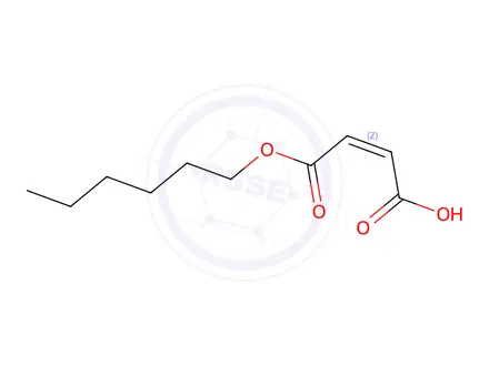 Chemical structure of hexyl hydrogen maleate