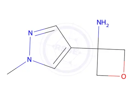 Chemical structure of 3-(1-Methyl-1H-pyrazol-4-yl)oxetan-3-amine